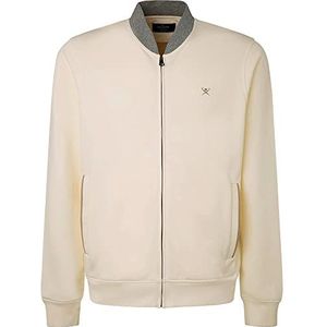 Hackett London Bomber Fz Herenjas, ECRU