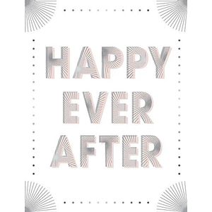 Piccadilly Greetings Carte de mariage Happy Ever After – 20,3 x 15,2 cm