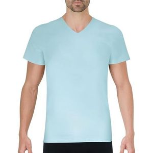 Eminence - T-shirt - V-hals - Les Classiques - heren - 100% hypoallergeen katoen, Blauw