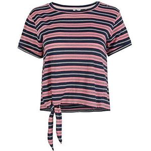 O'Neill Gestreept T-shirt voor dames, Roze met Blauw
