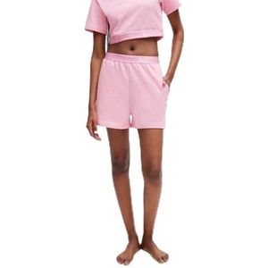 HUGO Short de sport avec logo pour femme, rose moyen 664, XS, Rose moyen 664, XS