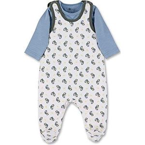 Sterntaler Strampler-Set Jersey 2602111 pyjama voor baby's en kinderen, ecru, 56 babyjongens, Beige