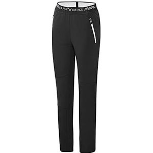 Black Crevice Black Crevice Dunne ademende outdoorbroek voor dames, wandelbroek voor dames, zwart.