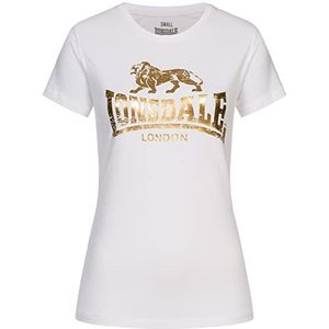 Lonsdale Bantry T-shirt voor dames, Wit.