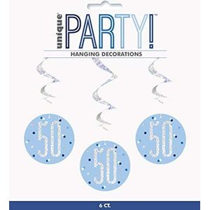 Unique Party Decoraties, 83800, blauw / zilver