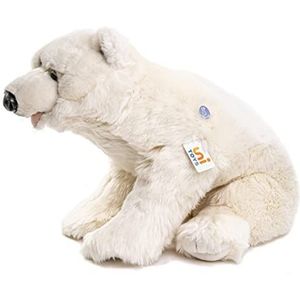 Uni-Toys - Grote ijsbeer liggend - 61 cm (lengte) - teddybeer - pluche - knuffeldier