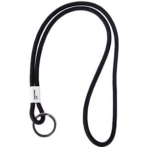 PANTONE Key Chain L, lange sleutelhanger, nylon, zwart 419 C