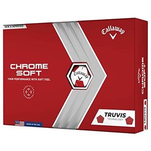 Callaway Golfballen, chroom, zacht, (editie 2022), XL, rood