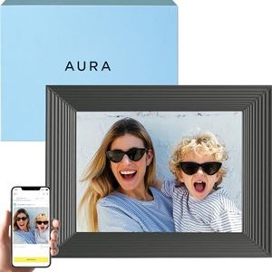 Aura Mason HD digitale fotolijst 9 inch wifi cloud digitale fotolijst, gratis onbeperkte opslag, stuur foto's overal - grafiet