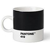 PANTONE Espresso Cup, Small Coffee Cup, Fine China (Ceramic), 120 ml, zwart