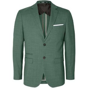 SELETED HOMME Slhslim-oasis Linen Blz Noos kostuumjas voor heren, Lichtgroen (lichtgroen mengsel)