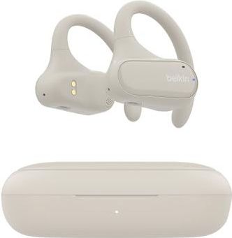 Belkin SoundForm ClearFit draadloze hoofdtelefoon met vrije oren (lichte en comfortabele hoofdtelefoon, IPX5 waterdicht, draadloze bluetooth-hoofdtelefoon voor wandelen, fietsen, hardlopen enz.) -