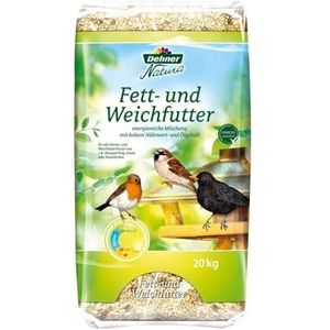 Dehner Natura Wild vogelvoer, vet en zacht, 20 kg