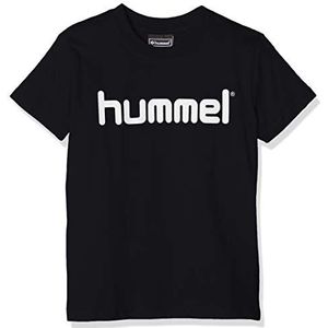 Hummel Katoenen T-shirt voor kinderen, zwart.