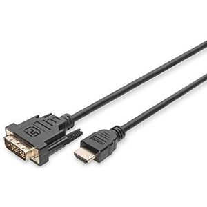 Digitus DB-330300-020-S HDMI-kabel HDMI / DVI Adapterkabel HDMI-A-stekke