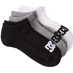 DC Shoes 3 paar sokken voor jongens (kinderen 8-16 jaar), zwart, grijs, wit, maat 35-39 EU