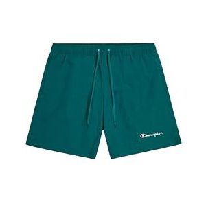 Champion Short de bain pour homme Legacy Icons Crinkle Taslon Small Script Logo Brief, Noir, L