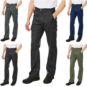 Lee Cooper Klassieke werkbroek voor heren met meerdere zakken, zwart, 34W/31L (regular)