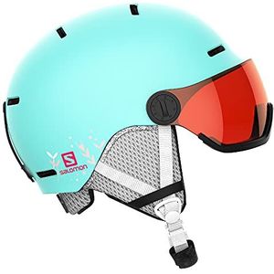 Salomon Grom Visor Skihelm voor kinderen, ideaal voor skiën en snowboarden