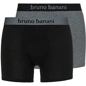 Bruno Banani Boxershorts voor heren (4 stuks), meerkleurig (zwart// grijselange 1872)