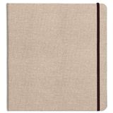 Clairefontaine 96100C – een Goldline reisnotitieboek, 64 pagina's, wit tekenpapier, 30 x 30 cm, 180 g, canvasomslag en elastische sluiting