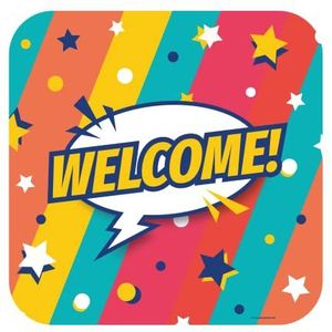 Decoratie Sign - Welcome, 12 stuks