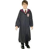 Rubies Harry Potter kostuum voor jongens en meisjes, uniseks, tuniek, capuchon, officieel Griffindor-logo, bedrukt, officieel Harry Potter-kostuum voor Halloween, Kerstmis, carnaval en verjaardag