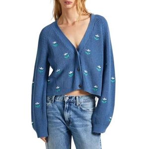 Pepe Jeans Greer Cardigan voor dames (1 stuk), Blauw