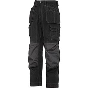 Snickers Workwear Uniseks broek met kevlar, zwart.