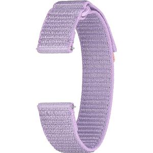 Samsung Fabric Band (Slim, S/M) armband van reflecterend materiaal voor Galaxy Watch4 | Watch5 | Watch6-serie, lavendel