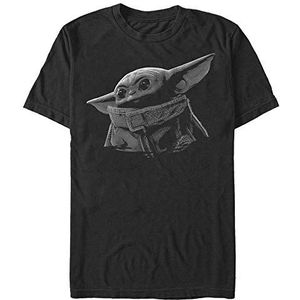 Star Wars Uniseks T-shirt met korte mouwen Groen Grijs Organic Black, S, SCHWARZ