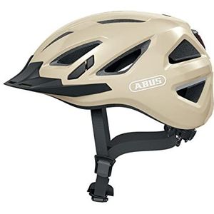 ABUS Urban-I 3.0 Stadshelm - Moderne Fietshelm met Achterlicht voor Stadsverkeer - Voor Dames en Heren - Beige, Maat S