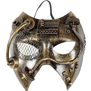 Widmann 09649 - Steampunk masker, koper, gemaskerd bal, themafeest, carnaval