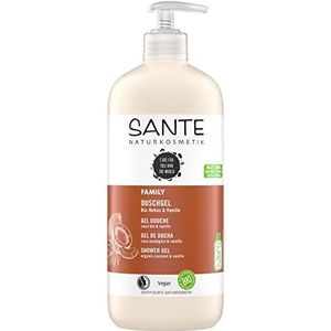 Sante Naturkosmetik Naturkosmetik Bio Kokos-Vanilla Douchegel 950 ml Familiegrootte met pompdispenser Tropische geur reinigt zacht en grondig veganistisch, zonder microplastic