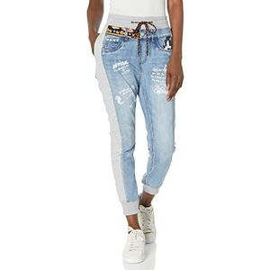 Desigual Dames Mickey H denim casual broek blauw M, Blauw