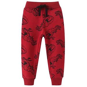 Little Hand Jongens sportbroek voor kinderen, sweatpants, rood, 1, 5 - 6 jaar, Rood 1