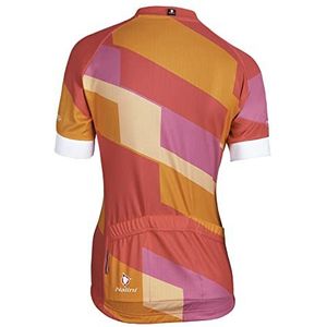 Nalini Stripe Lady Jersey T-shirt pour femme, Rose/orange/saumon/bco, M