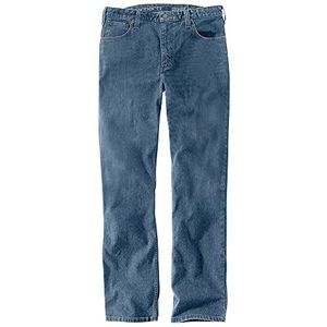 Carhartt Jeans met taps toelopende pijpen, vijf zakken, recht nauwsluitend, extra ruwe elasticiteit, blauw (houghton), 30 W/32 L, blauw (Houghton), 30 W/32 L, Houghton