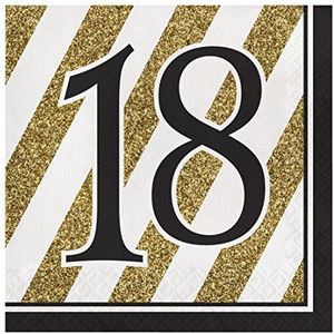 Creative Converting 16 stuks countdown servetten voor verjaardag