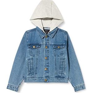 IKKS JUNIOR Jeansjas voor jongens, steenblauw, 8 jaar, Stenen blauw