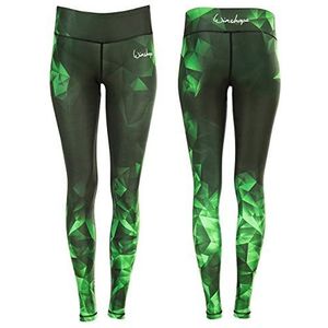 Functionele Colour Explosion AEL102 leggings met anti-slip effect, winshape slim stijl, fitness, vrije tijd, sport, yoga, training, Emerald