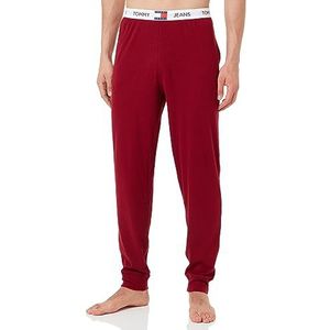 Tommy Jeans Geribbelde joggingbroek voor heren, rood, S, Rood