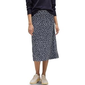 Street One A361380 midi-rok voor dames, Donkerblauw