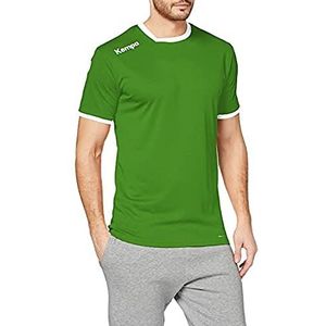 Kempa Curve T-shirt voor heren, groen/wit, XXXL
