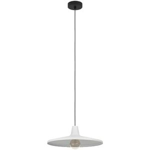 EGLO Mijnbouw hanglamp kroonluchter voor woonkamer eetkamer hanglamp metaal grijs metalen hanglamp fitting E27 Ø 42 cm