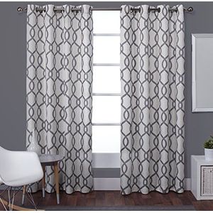 Exclusive Home Curtains Ringgordijnen, polyester, 108 inch, zwart