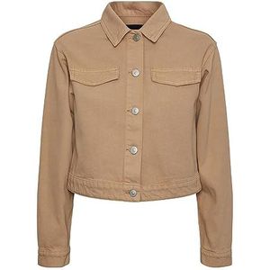 PIECES Jeansjack voor dames, Indian Tan