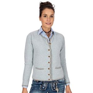 Stockerpoint Jacke Caro Cardigan voor dames, Blauw-lichtgrijs
