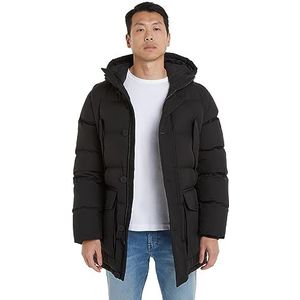 Tommy Hilfiger Cl Essential Rockie Parka geweven jassen voor heren, Zwart