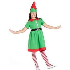Ciao - Elfe Noël Costume Déguisement, Couleur Vert, Rouge, 5-7 Ans, 25304